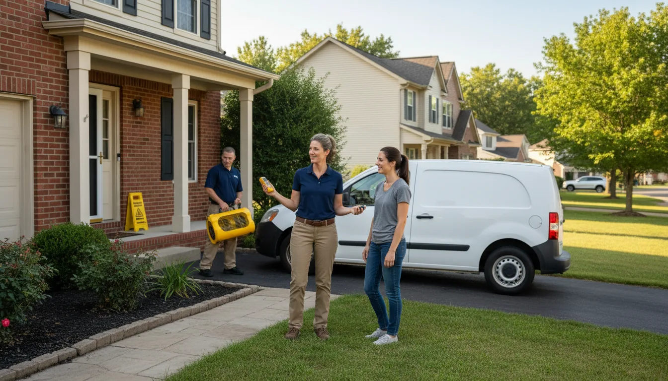 Residential water damage restoration in Sealevel, NC